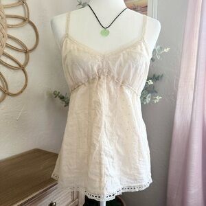 Y2K Delicate Dainty Babydoll Fairy Lace Top